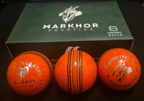 Orange Cricket Balls - Box of 6